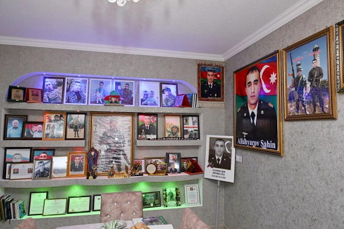 Leyla Əliyeva Vətən Müharibəsi Qəhrəmanı Şahin Allahyarovun ailəsini ziyarət etdi — FOTOLAR