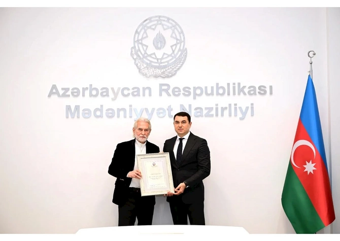 Niyaməddin Musayev, Ağaəli İbrahimov və bir sıra şəxsə Mədəniyyət Nazirliyinin Fəxri diplomu verilib — FOTOLAR