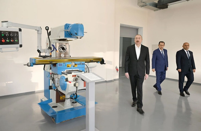 Prezident Lənkəran Dövlət Peşə Təhsil Mərkəzinin açılışında iştirak etdi — FOTOLAR