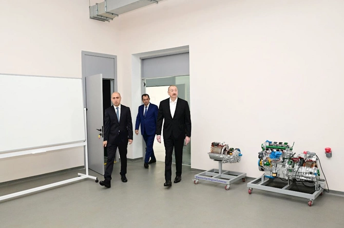 Prezident Lənkəran Dövlət Peşə Təhsil Mərkəzinin açılışında iştirak etdi — FOTOLAR