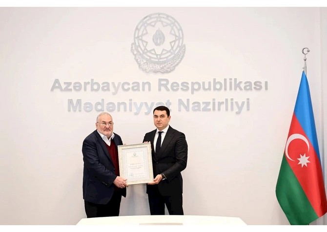Niyaməddin Musayev, Ağaəli İbrahimov və bir sıra şəxsə Mədəniyyət Nazirliyinin Fəxri diplomu verilib — FOTOLAR