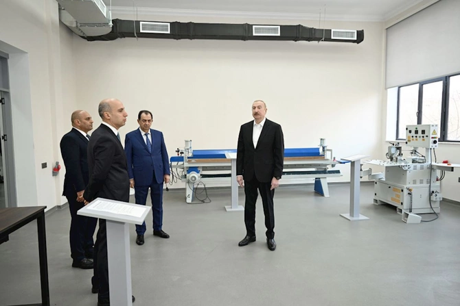 Prezident Lənkəran Dövlət Peşə Təhsil Mərkəzinin açılışında iştirak etdi — FOTOLAR