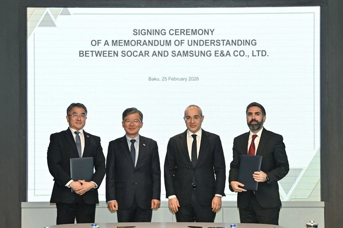 SOCAR-la “Samsung”un törəmə şirkəti arasında Anlaşma Memorandumu imzalanıb — FOTOLAR