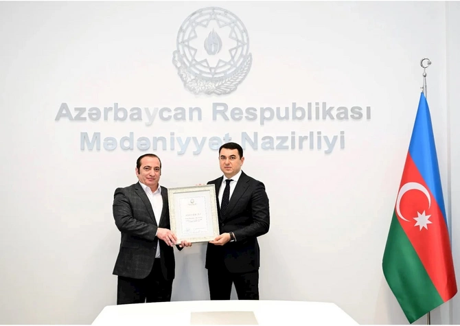 Niyaməddin Musayev, Ağaəli İbrahimov və bir sıra şəxsə Mədəniyyət Nazirliyinin Fəxri diplomu verilib — FOTOLAR