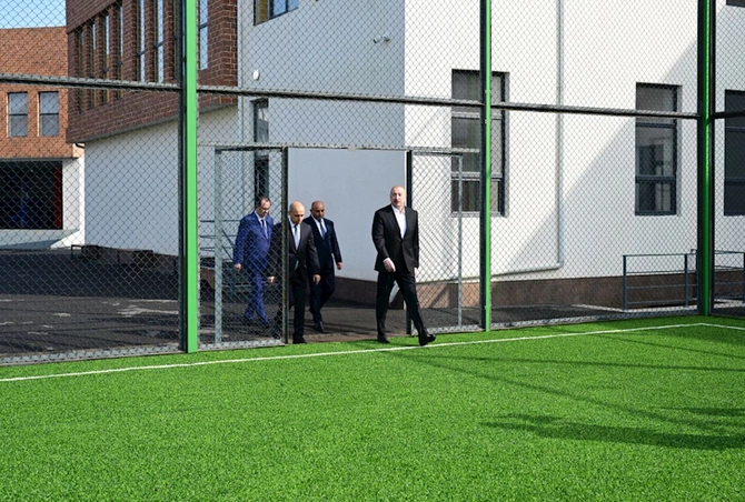 Prezident Lənkəran Dövlət Peşə Təhsil Mərkəzinin açılışında iştirak etdi — FOTOLAR