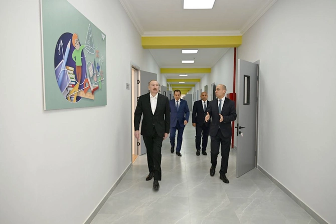 Prezident Lənkəran Dövlət Peşə Təhsil Mərkəzinin açılışında iştirak etdi — FOTOLAR