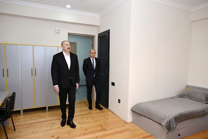 Prezident Lənkəran Dövlət Peşə Təhsil Mərkəzinin açılışında iştirak etdi — FOTOLAR