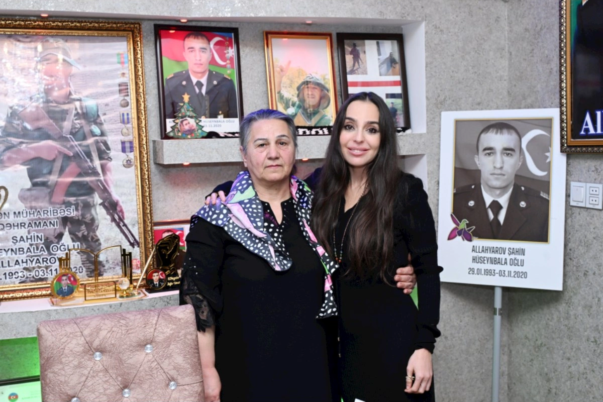 Leyla Əliyeva Vətən Müharibəsi Qəhrəmanı Şahin Allahyarovun ailəsini ziyarət etdi — FOTOLAR