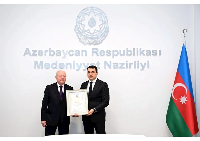 Niyaməddin Musayev, Ağaəli İbrahimov və bir sıra şəxsə Mədəniyyət Nazirliyinin Fəxri diplomu verilib — FOTOLAR