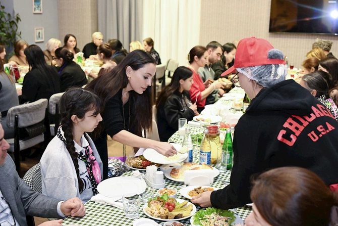 Leyla Əliyeva Qubada iftar məclisində iştirak edib — FOTOLAR