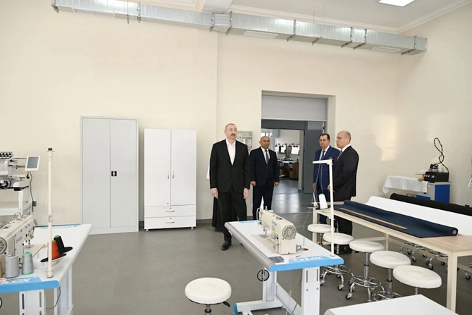Prezident Lənkəran Dövlət Peşə Təhsil Mərkəzinin açılışında iştirak etdi — FOTOLAR