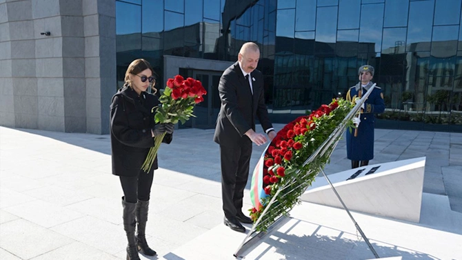 Prezident və birinci xanım Xocalı Soyqırımı Memorialının açılışında iştirak etdi — FOTOLAR (YENİLƏNİB)