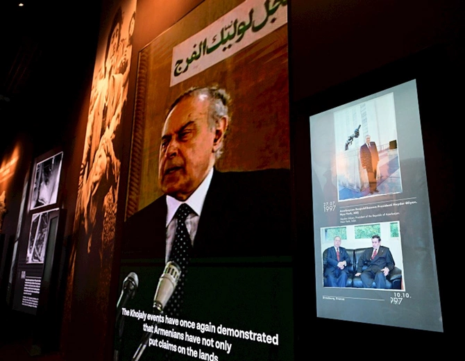 Prezident və birinci xanım Xocalı Soyqırımı Memorialının açılışında iştirak etdi — FOTOLAR (YENİLƏNİB)