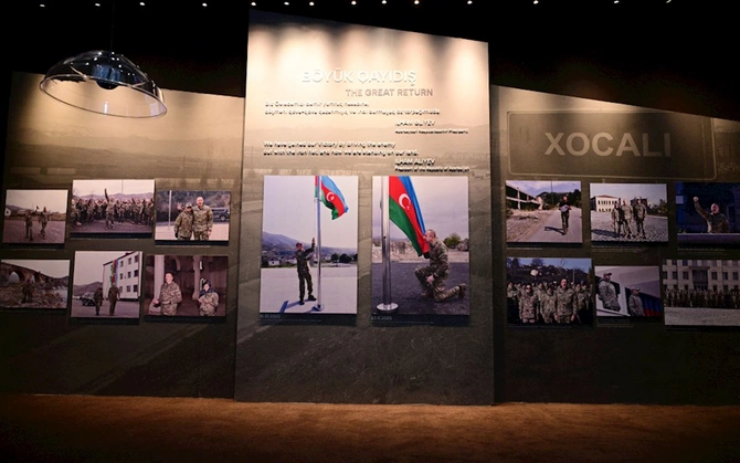 Prezident və birinci xanım Xocalı Soyqırımı Memorialının açılışında iştirak etdi — FOTOLAR (YENİLƏNİB)