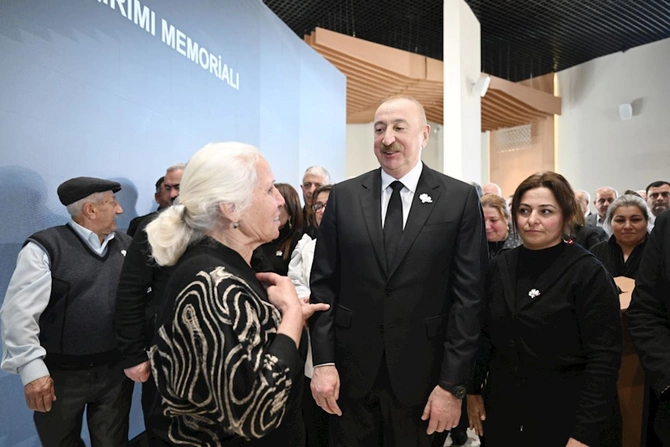 Prezident və birinci xanım Xocalı Soyqırımı Memorialının açılışında iştirak etdi — FOTOLAR (YENİLƏNİB)