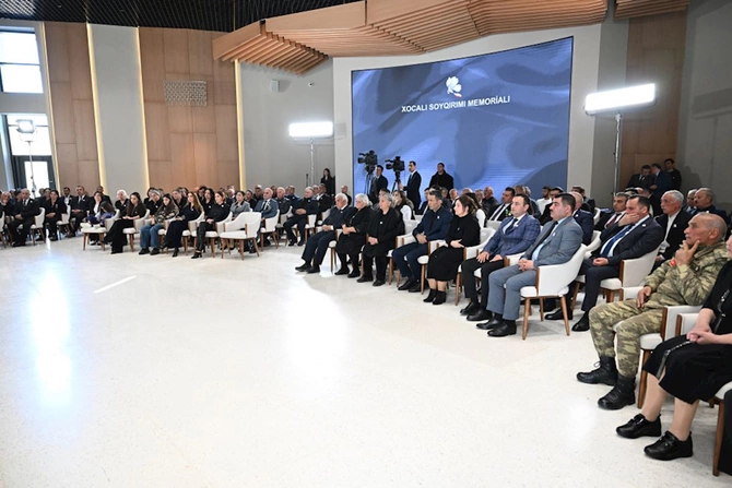 Prezident və birinci xanım Xocalı Soyqırımı Memorialının açılışında iştirak etdi — FOTOLAR (YENİLƏNİB)