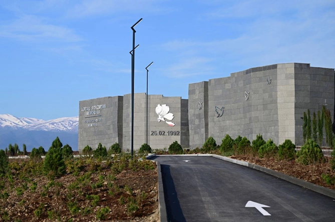 Prezident və birinci xanım Xocalı Soyqırımı Memorialının açılışında iştirak etdi — FOTOLAR (YENİLƏNİB)