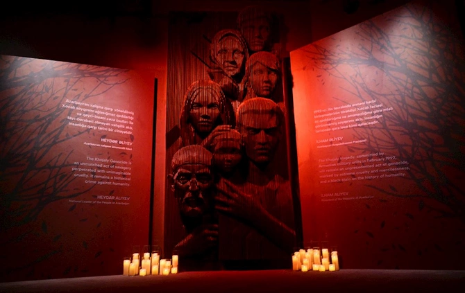 Prezident və birinci xanım Xocalı Soyqırımı Memorialının açılışında iştirak etdi — FOTOLAR (YENİLƏNİB)