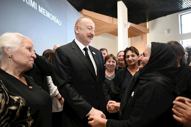 Prezident və birinci xanım Xocalı Soyqırımı Memorialının açılışında iştirak etdi — FOTOLAR (YENİLƏNİB)