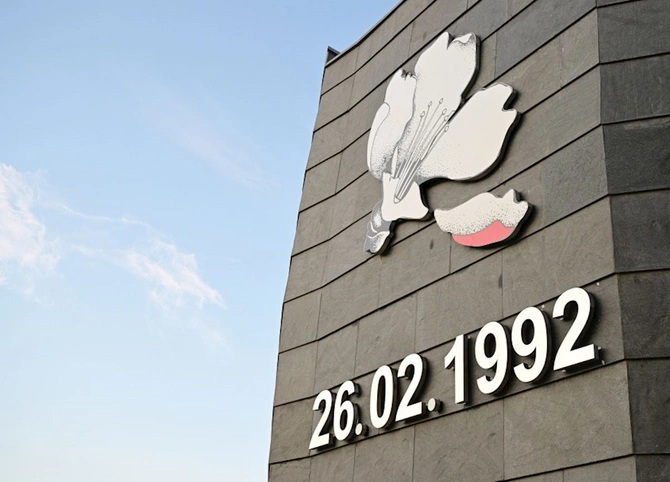 Prezident və birinci xanım Xocalı Soyqırımı Memorialının açılışında iştirak etdi — FOTOLAR (YENİLƏNİB)
