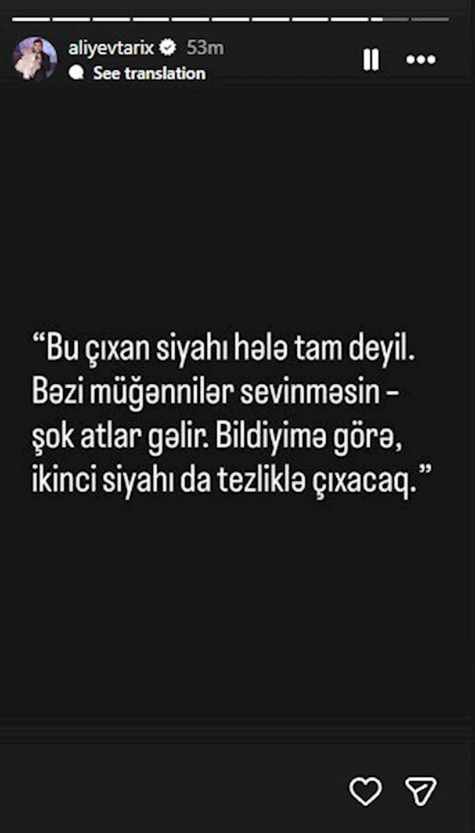 Efir qadağası qoyulanların adları tam deyil — Tolik yeni siyahının anonsu verdi Efir qadağası qoyulanların adları tam deyil — Tolik yeni siyahının anonsu verdi