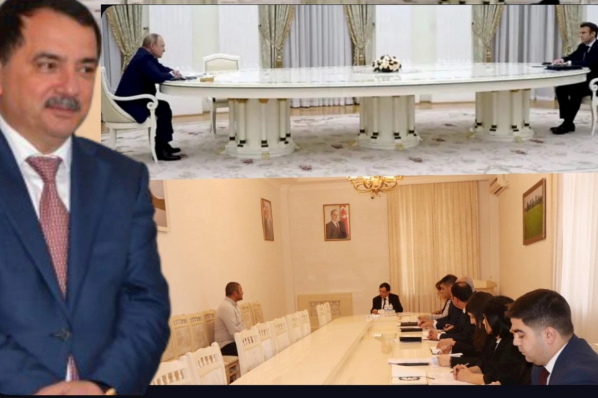 İcra başçısı vətəndaş qəbulunu Putinin masası stilində keçirdi — FOTOLAR