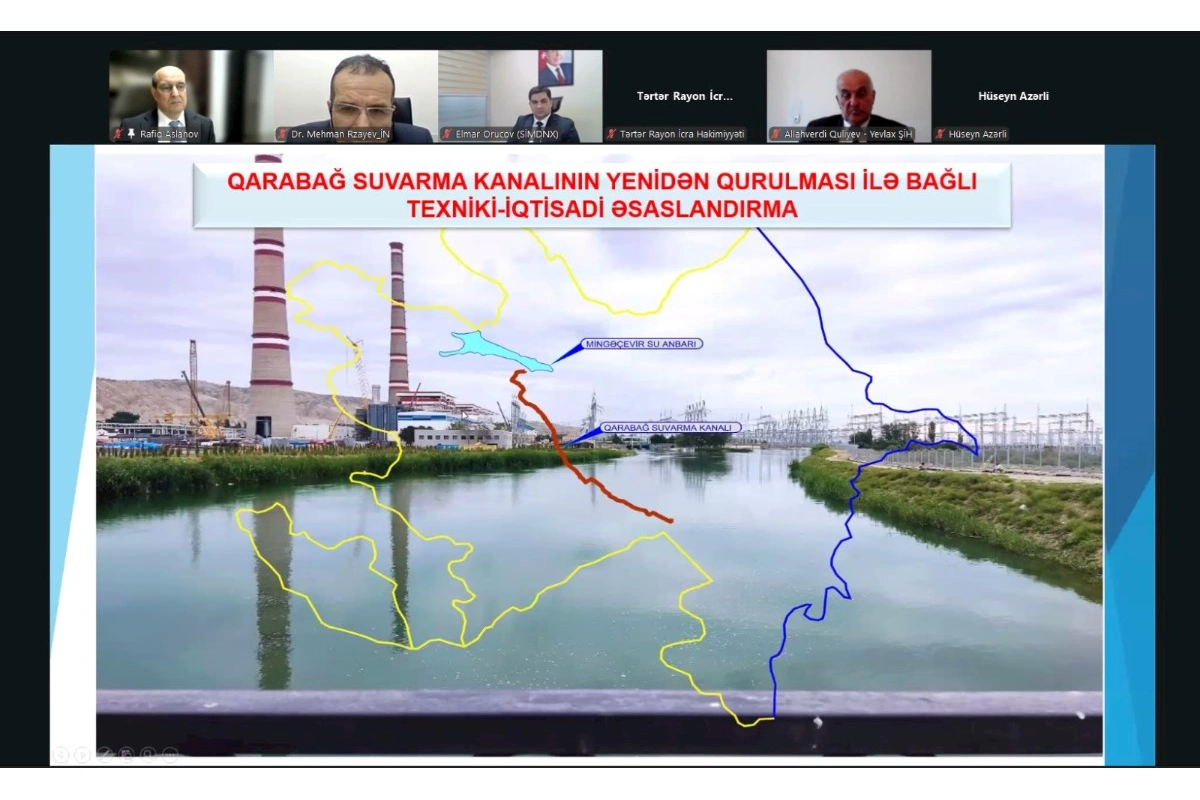 Qarabağ suvarma kanalı yenidən qurulur — FOTOLAR