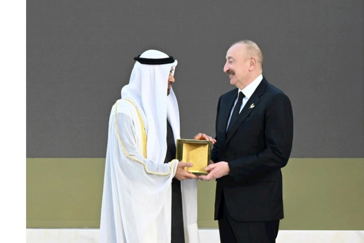 İlham Əliyevə Zayed İnsan Qardaşlığı Mükafatı təqdim olunub — FOTOLAR (YENİLƏNİB)