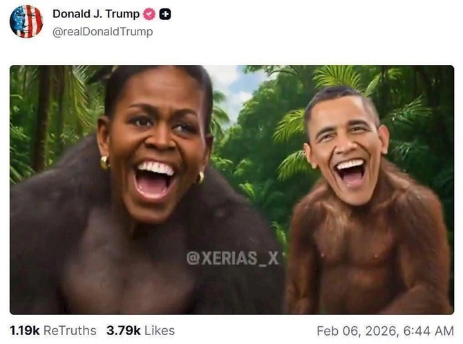 Tramp Obamanı təhqir etdi, sonra da paylaşımını sildi — FOTOFAKT