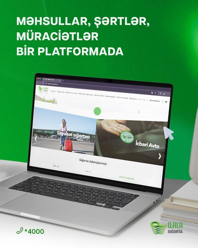 “Qala Sığorta”dan rəqəmsal rahatlıq: Sığorta xidmətləri onlayn platformada