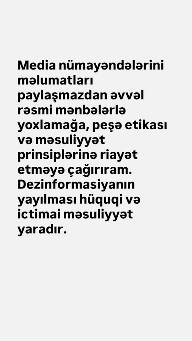 İcra başçısı ilə ayrılıq xəbəri yayılan tanınmış aparıcı paylaşım etdi — FOTO İcra başçısı ilə ayrılıq xəbəri yayılan tanınmış aparıcı paylaşım etdi — FOTO