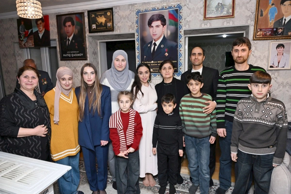 Natiq Qasımovun ailəsi Leyla Əliyeva və Alyona Əliyevaya təşəkkür etdi