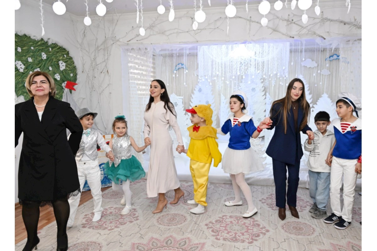 Leyla Əliyeva və Alyona Əliyeva Gəncədə uşaq evində olublar — FOTOLAR