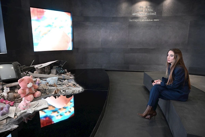 Leyla Əliyeva və Alyona Əliyeva Gəncə Memorial Kompleksində — FOTOLAR