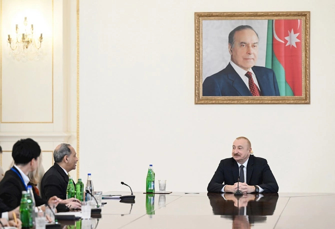 Prezident bu şirkətlərin rəhbərlərini qəbul etdi — FOTOLAR