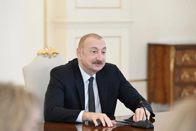 Prezident bu şirkətlərin rəhbərlərini qəbul etdi — FOTOLAR