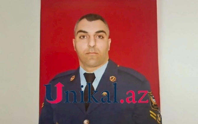 Ötən gün qəzada ölən hərbçinin FOTOSU