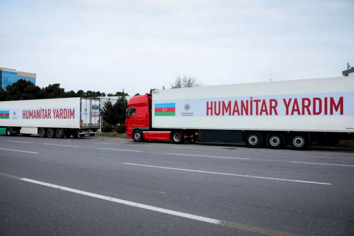 İlham Əliyevin tapşırığı ilə İrana humanitar yardım göndərildi