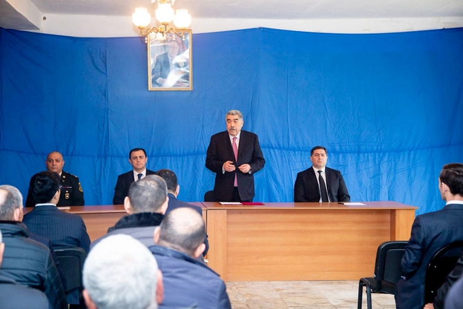 Rüstəm Xəlilov Kür Qaraqaşlıda sakinlərlə görüşdü — FOTOLAR