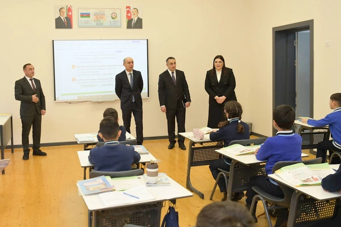 Elm və təhsil naziri Şuşada tədris prosesini izlədi — FOTOLAR