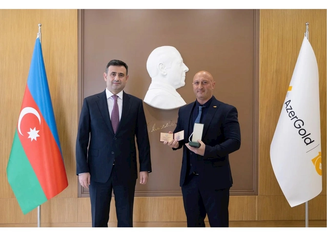 AzerGoldda Tərəqqi medalına layiq görülmüş əməkdaşlarla görüş keçirilib — FOTOLAR