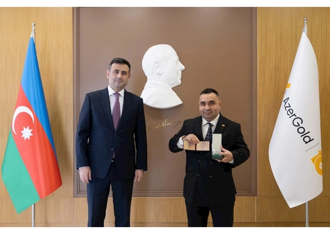 AzerGoldda Tərəqqi medalına layiq görülmüş əməkdaşlarla görüş keçirilib — FOTOLAR