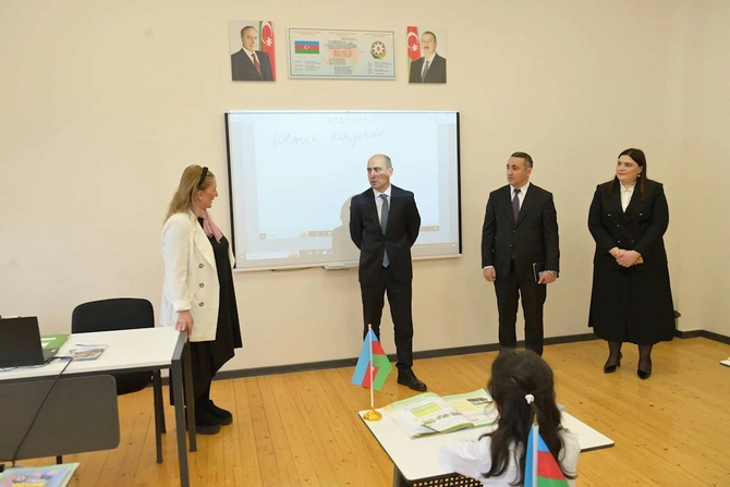Elm və təhsil naziri Şuşada tədris prosesini izlədi — FOTOLAR