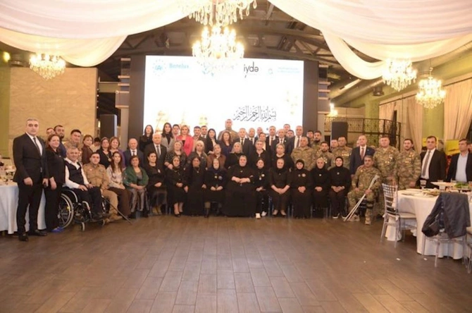 Şəhid ailələri və qazilərə ehtiram: Ramazan münasibətilə iftar süfrəsi təşkil olundu — FOTOLAR