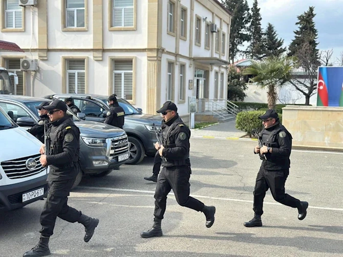Ağstafada strateji obyektlərin mühafizəsi üzrə birgə təlim keçirilib — FOTOLAR