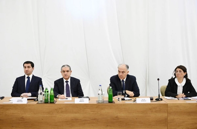Xocavənddə mühüm iclas: Samir Nuriyev çıxış etdi — FOTOLAR