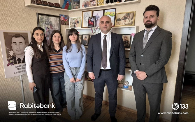 Rabitəbank Ramazan və Novruz bayramı ərəfəsində şəhid ailələrini ziyarət edib — FOTOLAR