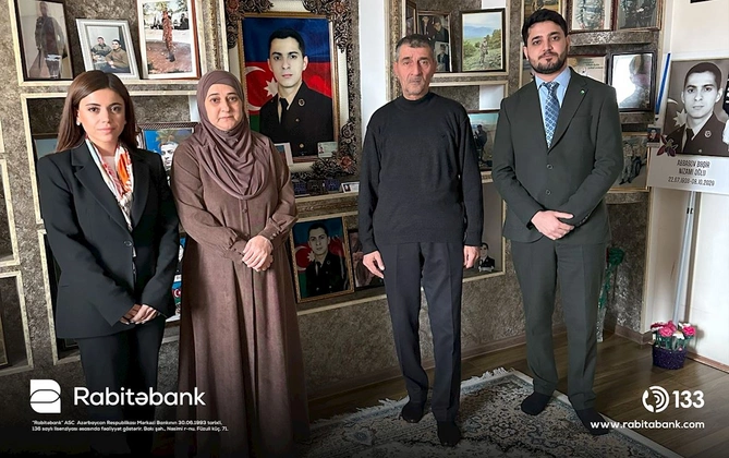 Rabitəbank Ramazan və Novruz bayramı ərəfəsində şəhid ailələrini ziyarət edib — FOTOLAR