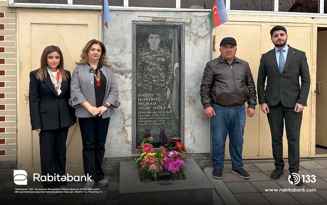 Rabitəbank Ramazan və Novruz bayramı ərəfəsində şəhid ailələrini ziyarət edib — FOTOLAR