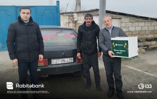 Rabitəbank Ramazan və Novruz bayramı ərəfəsində şəhid ailələrini ziyarət edib — FOTOLAR